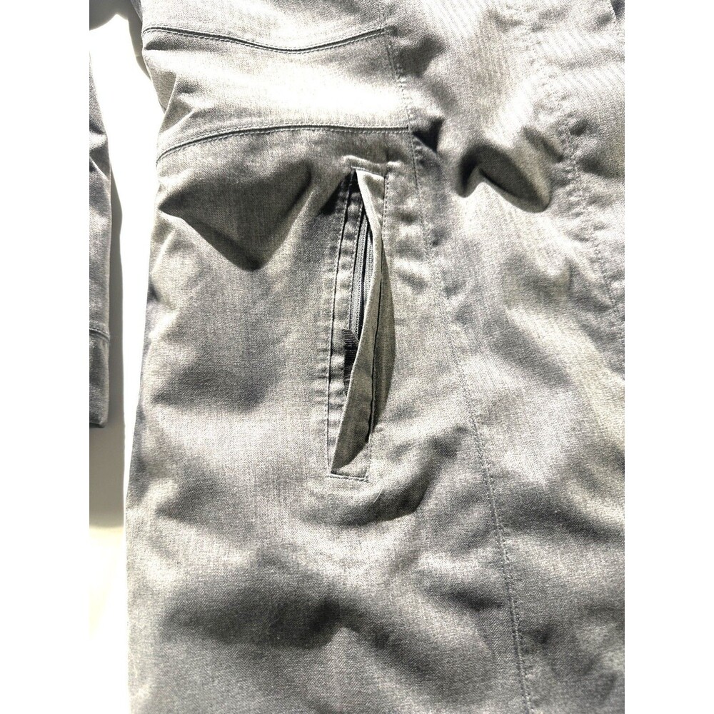 Eddie Bauer Womens Long Quilted Hooded Girl On The Go Jacket Gray Water-Resistan - Picture 6 of 14